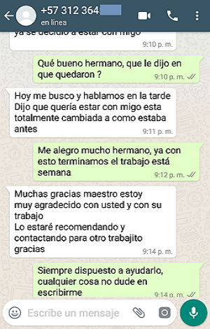 TESTIMONIO ESCRITO DE UN AMARRE DE AMOR EFECTIVO