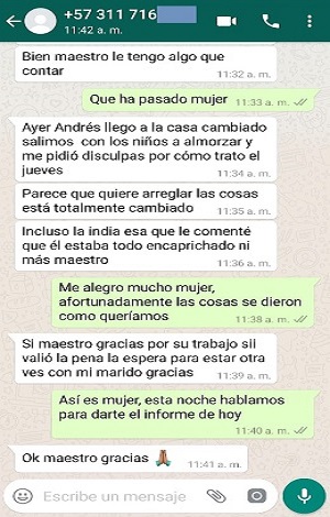 TESTIMONIO ESCRITO DE UN AMARRE DE AMOR EFECTIVO